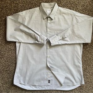 Gitman Brothers AllenEdm. Trim fit Stretch Cotton/Sp 17.5 35/36 Gray/Blue) sz XL